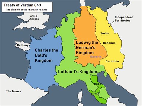  De Verdrag van Verdun; De Verdeliging van Het Karolingische Rijk en De Aanloop Naar Middeleeuws Europa